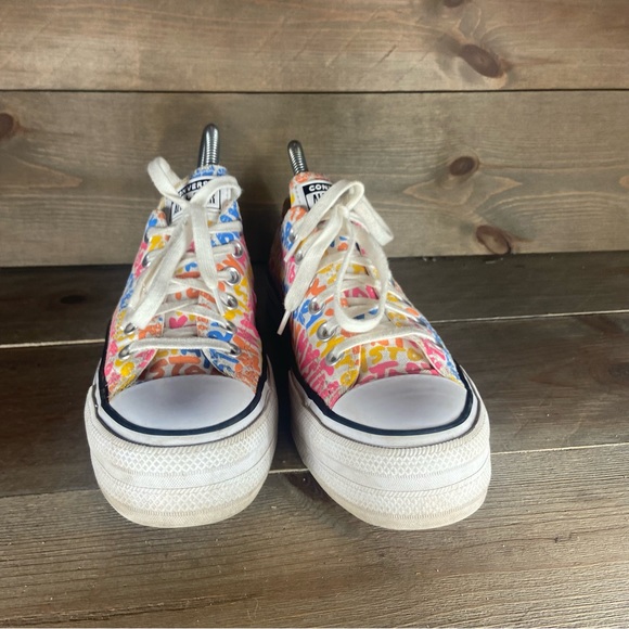 Converse all star chuck Taylor Womens size 6 shoes multicolor platform sneakers - Picture 4 of 8